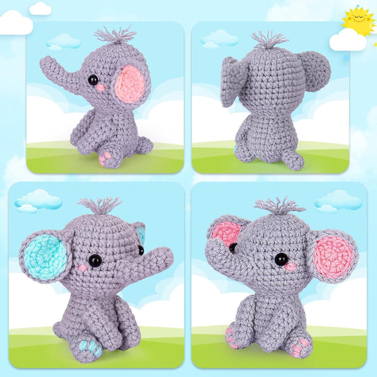 Crochet DIY Kit 針織DIY材料包 - Elephant Family 大象家族