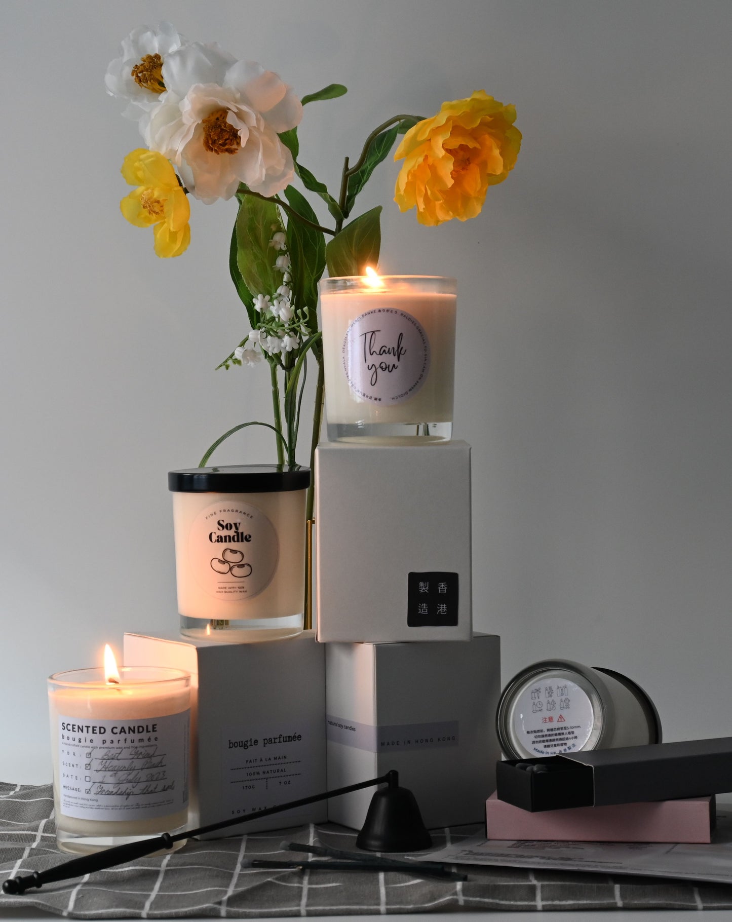 Candle DIY Kit container candle material package Set C-01