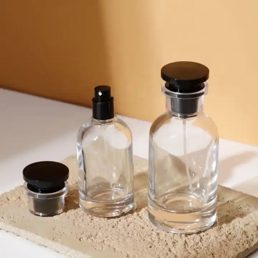 50ml Round Glass Spray Bottle 圓形玻璃噴霧 (黑蓋)