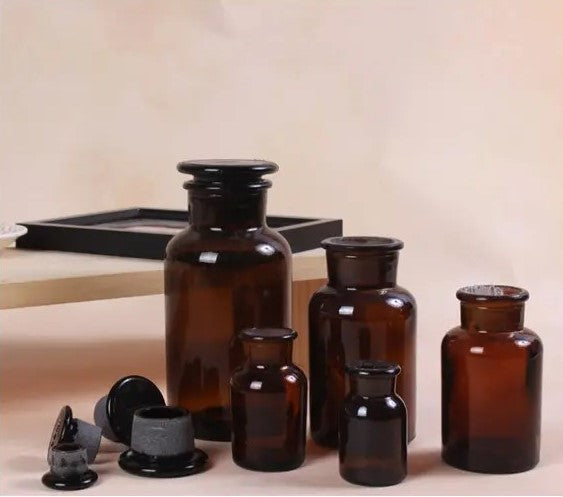 60ml Amber Glass Bottle With Glass Stopper Amber Glass Bottle With Glass Stopper