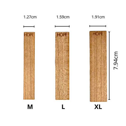 Wooden Wick Word Wick 木質芯文字木芯 HOPE - USA 8cm