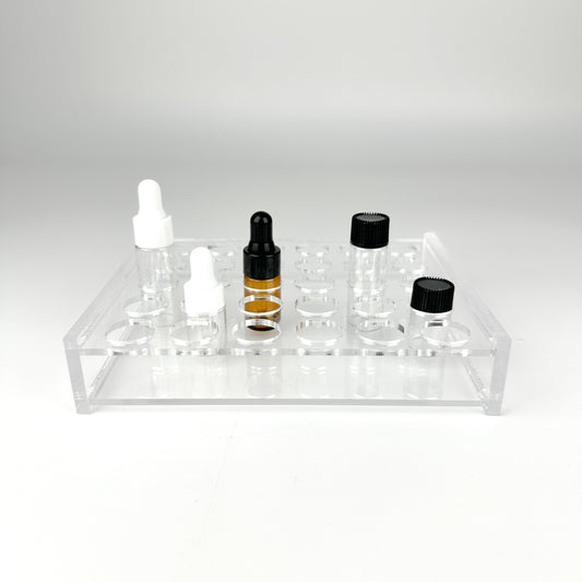 30 Slot Acrylic Test Bottle Rack 30 slot acrylic test bottle rack