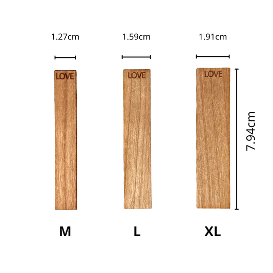 Wooden Wick Word Wick 木質芯文字木芯 LOVE - USA 8cm