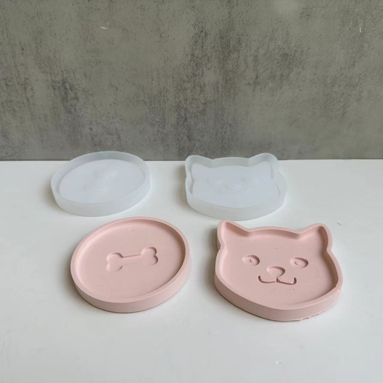 Cat Shaped Tray Mold 貓咪頭部托盤模具