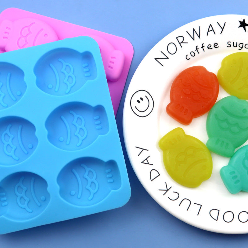 Fish Shaped Mold small fish mold (6 holes)