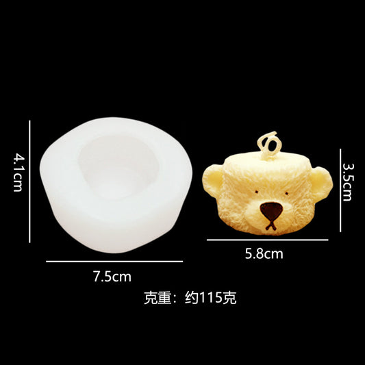 3D Bear Head mold 3D Bear Head mold