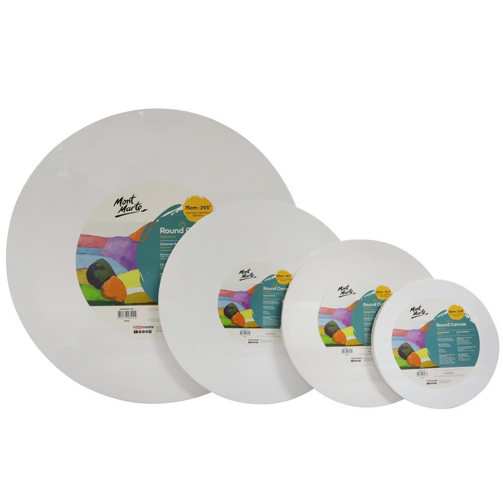 Mont Marte Circle Canvas round canvas oil painting board