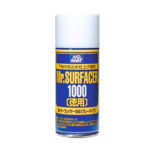 Mr. Hobby - MR.SURFACER 1000 SPRAY Gray water-based primer 1000 mesh