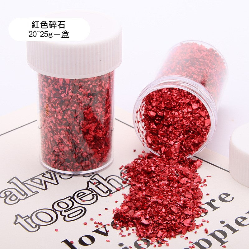 Red Decorative Rubble for Resin red metal decorative gravel