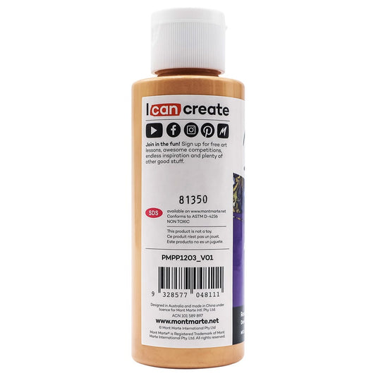 Mont Marte Pouring Acrylic Paint 120ml - Rose Gold Rose Gold
