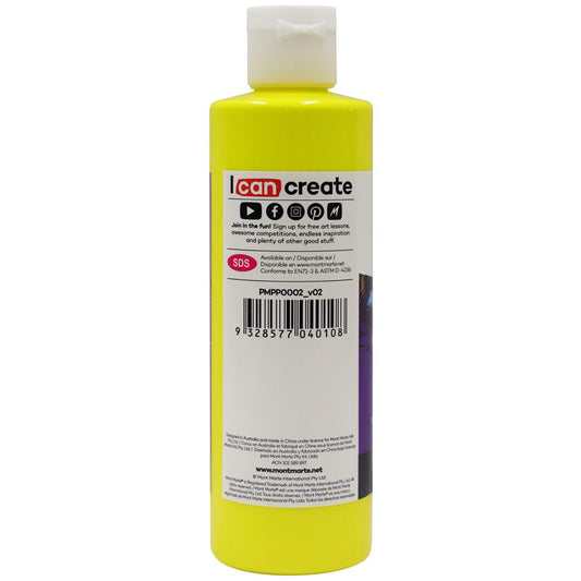 Mont Marte Pouring Acrylic Paint 240ml - Bright Yellow
