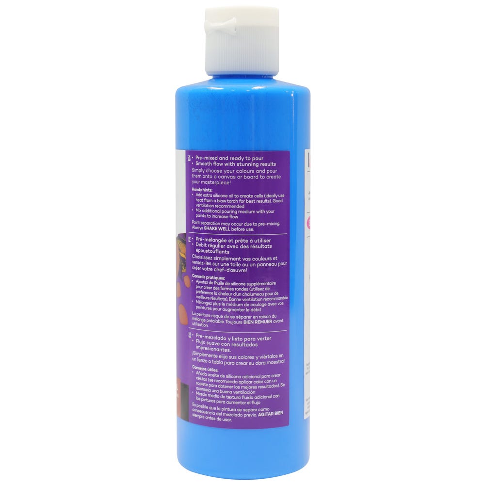 Mont Marte Pouring Acrylic Paint 240ml - Cerulean Blue