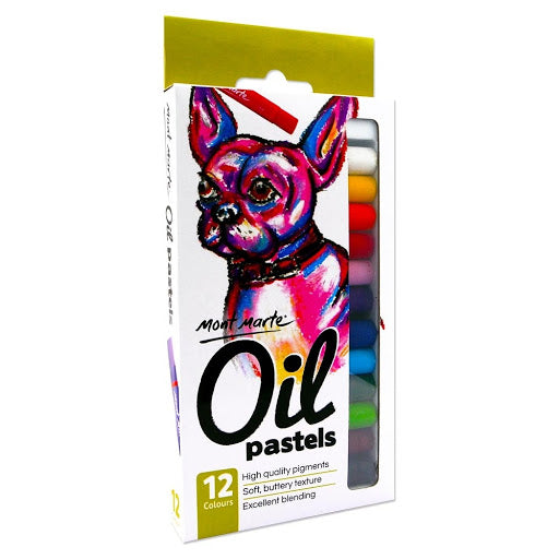 Mont Marte Oil Pastels 12pce 油性粉彩12色
