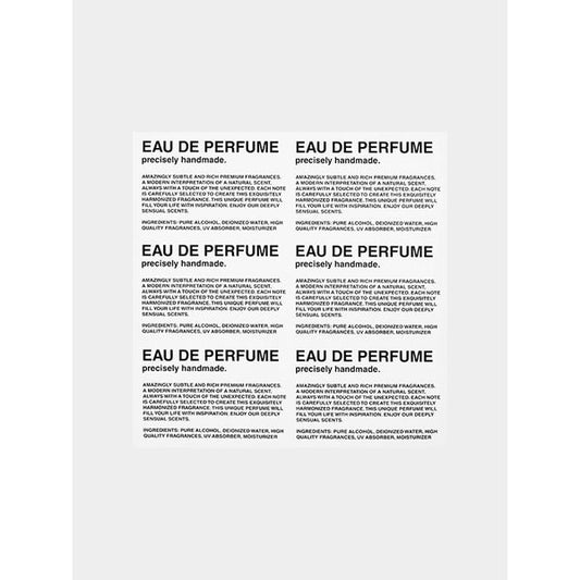 Sticker 貼紙 [ST-CW14] - Black Eau de Perfume Transfer Sticker 黑色香水轉印紙