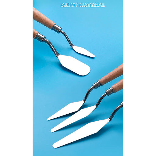 Studio Palette Knife Set 5pce - Stainless 工作室調色刮刀/刮刀花