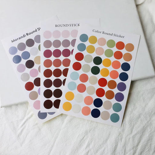 Multi color Circle Stickers 3 Candle Element multi-color-circle-stickers-3-candle-element