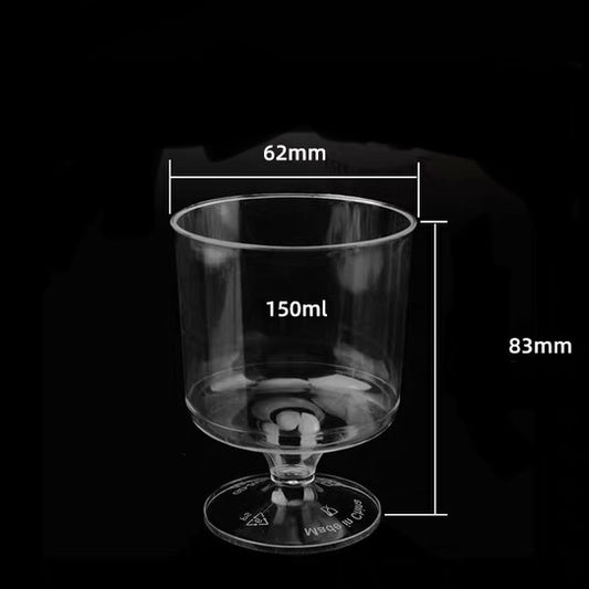 150ml Small Goblet Dessert Plastic Container 小高腳甜品塑膠容器