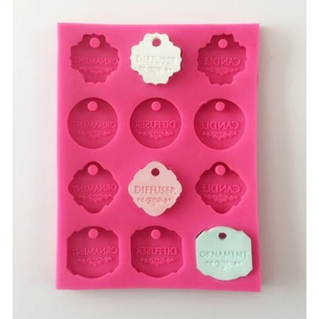 Small Gypsum Tag Mould 香薰石膏掛牌模具