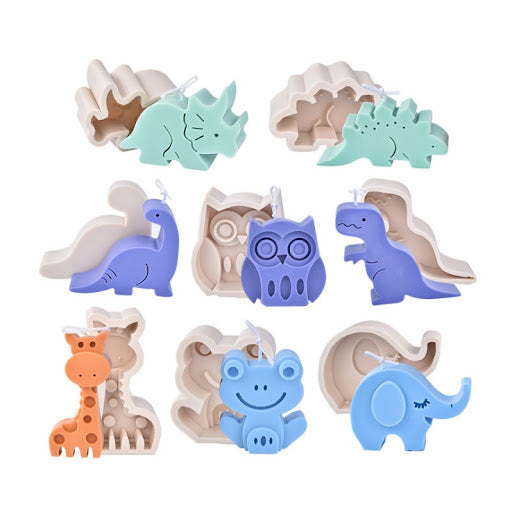 Giraffe Elephant Frog Owl mold 長頸鹿大象青蛙貓頭鷹模具
