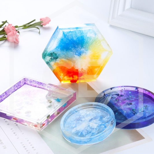 Base Tray Mould 底座托盤模具 4 types - 大小圓正方六角形