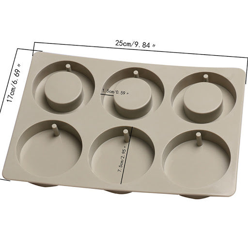 Tablet Mold No.01 六圓形蠟牌石膏牌模