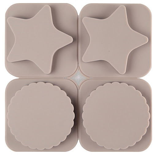 Tablet Mold No.14 星星圓形蠟石膏牌模具