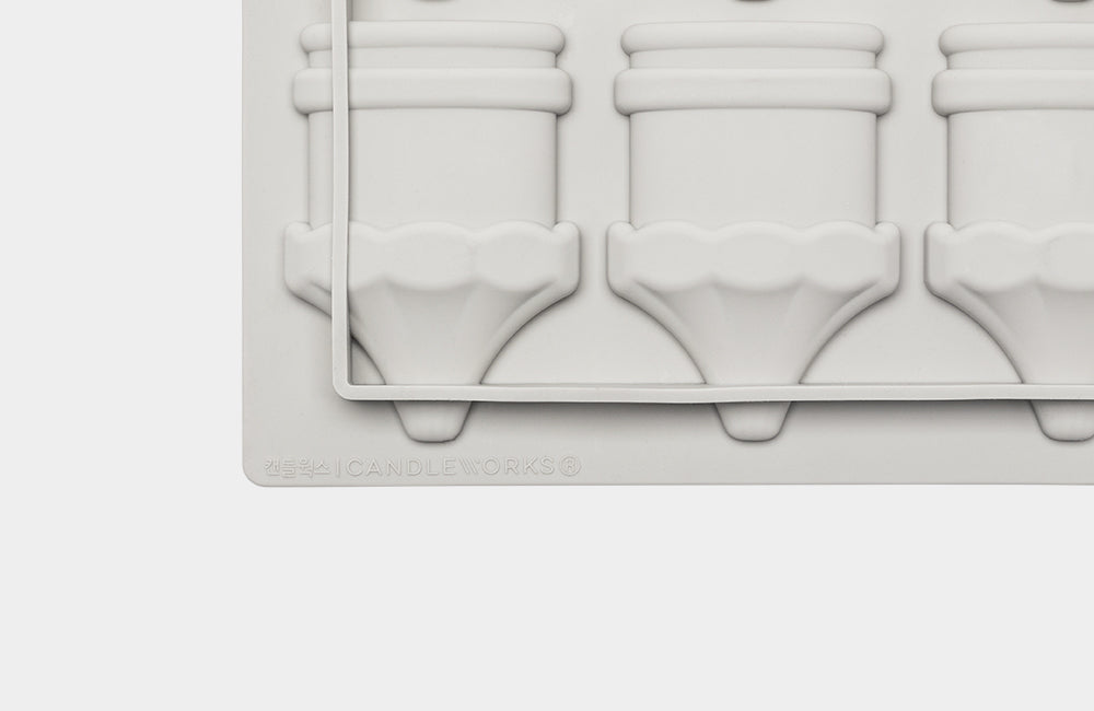 CW - Carousel Tablet Silicone Mold (6-Cavities) Carousel Wax Plaster Silicone Mold (6 holes)