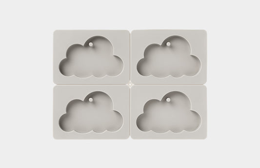 CW - Cloud Tablet Silicone Mold (4-Cavities) 白雲蠟牌石膏牌矽膠模具(4孔)