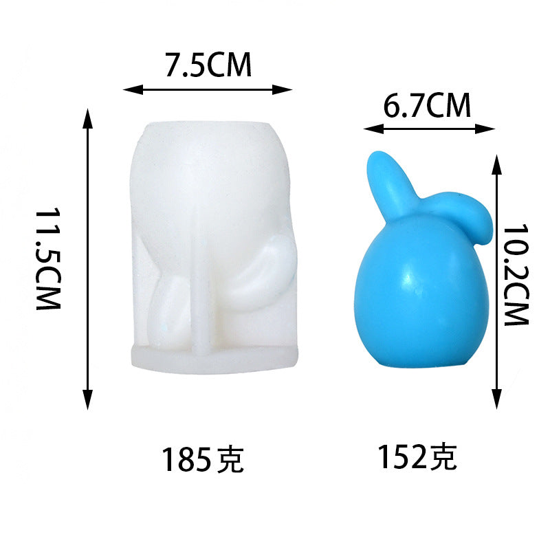 Easter Rabbit Head Mold Easter Rabbit Head Mold