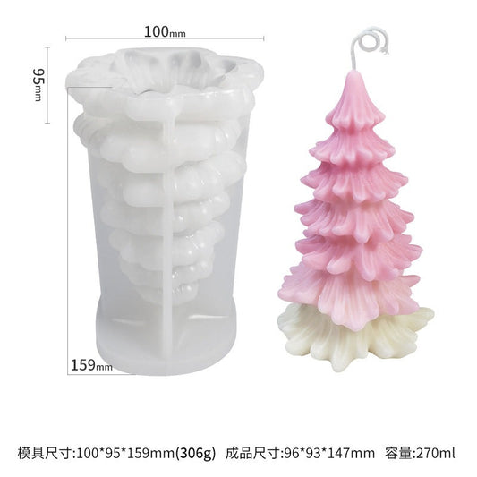 Large Christmas Tree Mold No.3 大針葉聖誕樹模具 - 薄款整件/厚款兩組件