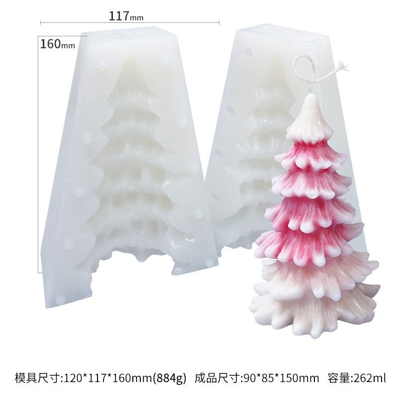 Large Christmas Tree Mold No.3 Large Coniferous Christmas Tree Mold - Thin One Piece/Thick Two Components