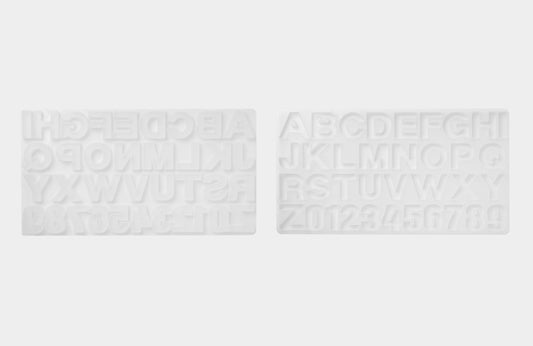 CW - Alphabet & Number Deco Mold (36-cavities) 字母和數字裝飾模具(36 孔)