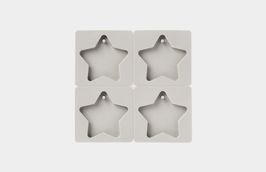 CW - Star Tablet Silicone Mold (4-Cavities) 星星蠟牌石膏牌矽膠模具(4孔)
