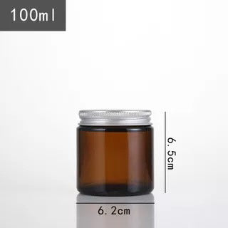 100ml Amber Glass Jars 茶色玻璃罐