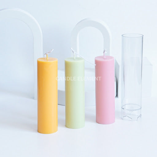 Flat Pillar Mold 長連體圓柱蠟燭模