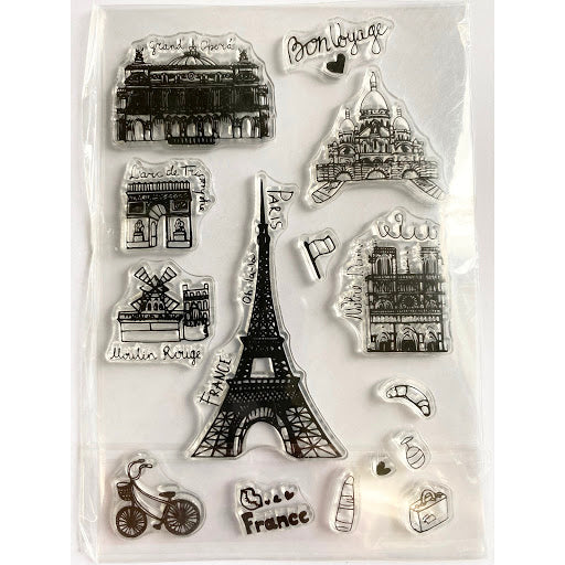 Eiffel Tower Clear Stamp 巴黎鐵塔透明印章 (需配亞克力板使用)