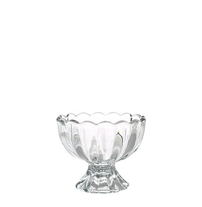 180ml Clear Ice-cream Glass 透明花邊雪糕玻璃杯