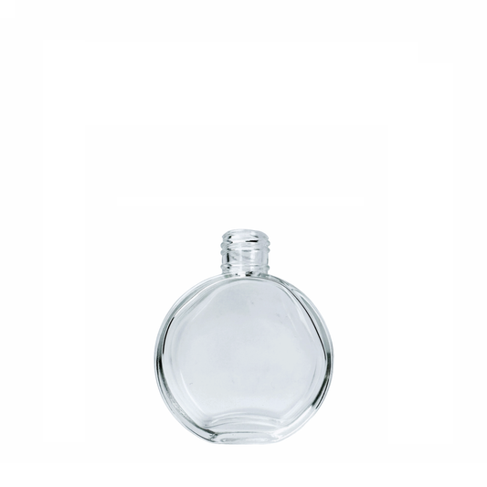 70ml Flat Circle Diffuser Glass bottle 扁圓形玻璃擴香瓶 (連蓋及內塞)