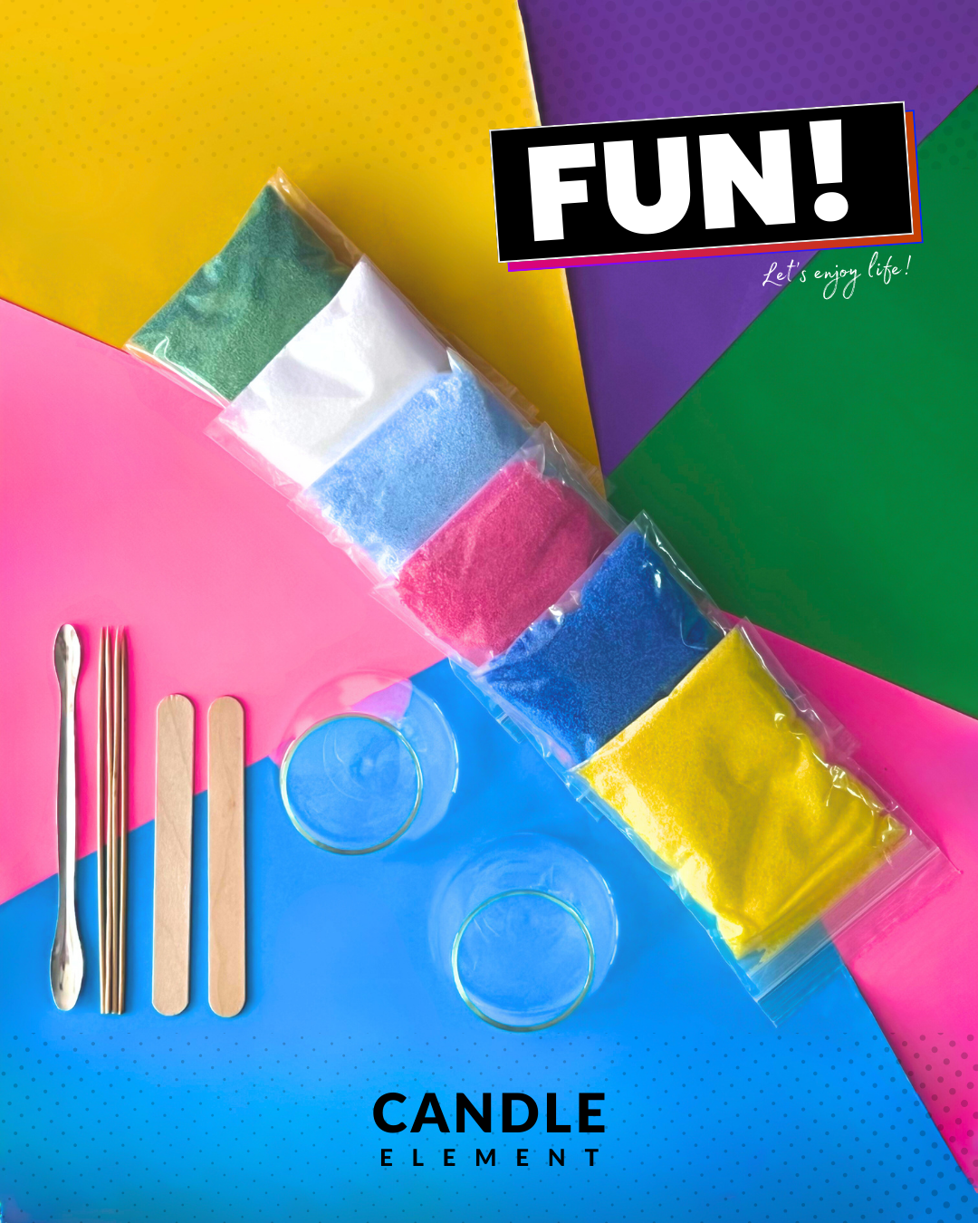 Sand Art Candle DIY Kit 沙畫蠟燭材料包 Set SAC-09