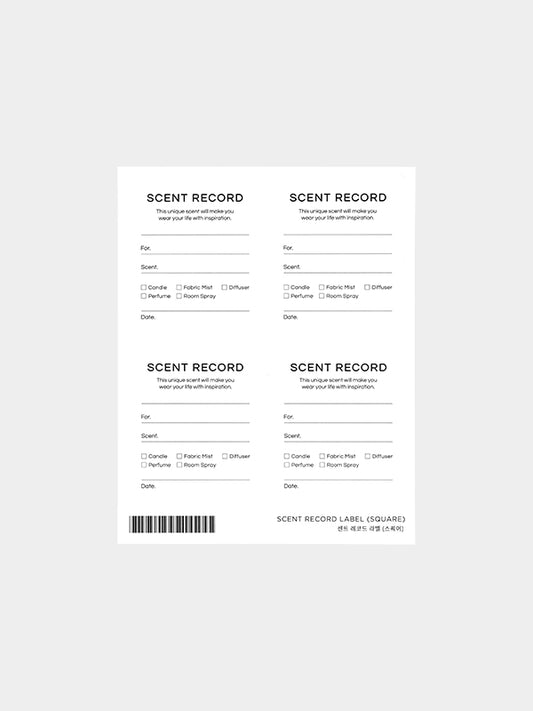 Sticker 貼紙 [ST-CW12] - Scent Record Label (Square) 方形香味記錄標籤