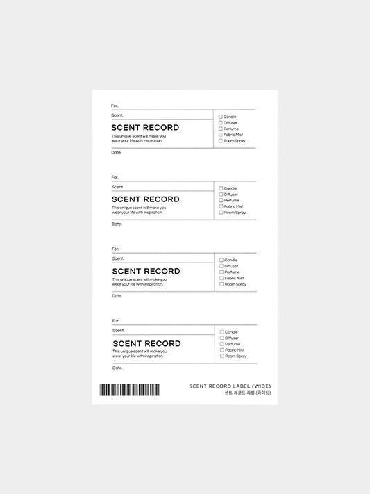 Sticker 貼紙 [ST-CW11] - Scent Record Label (Wide) 寬形香味記錄標籤