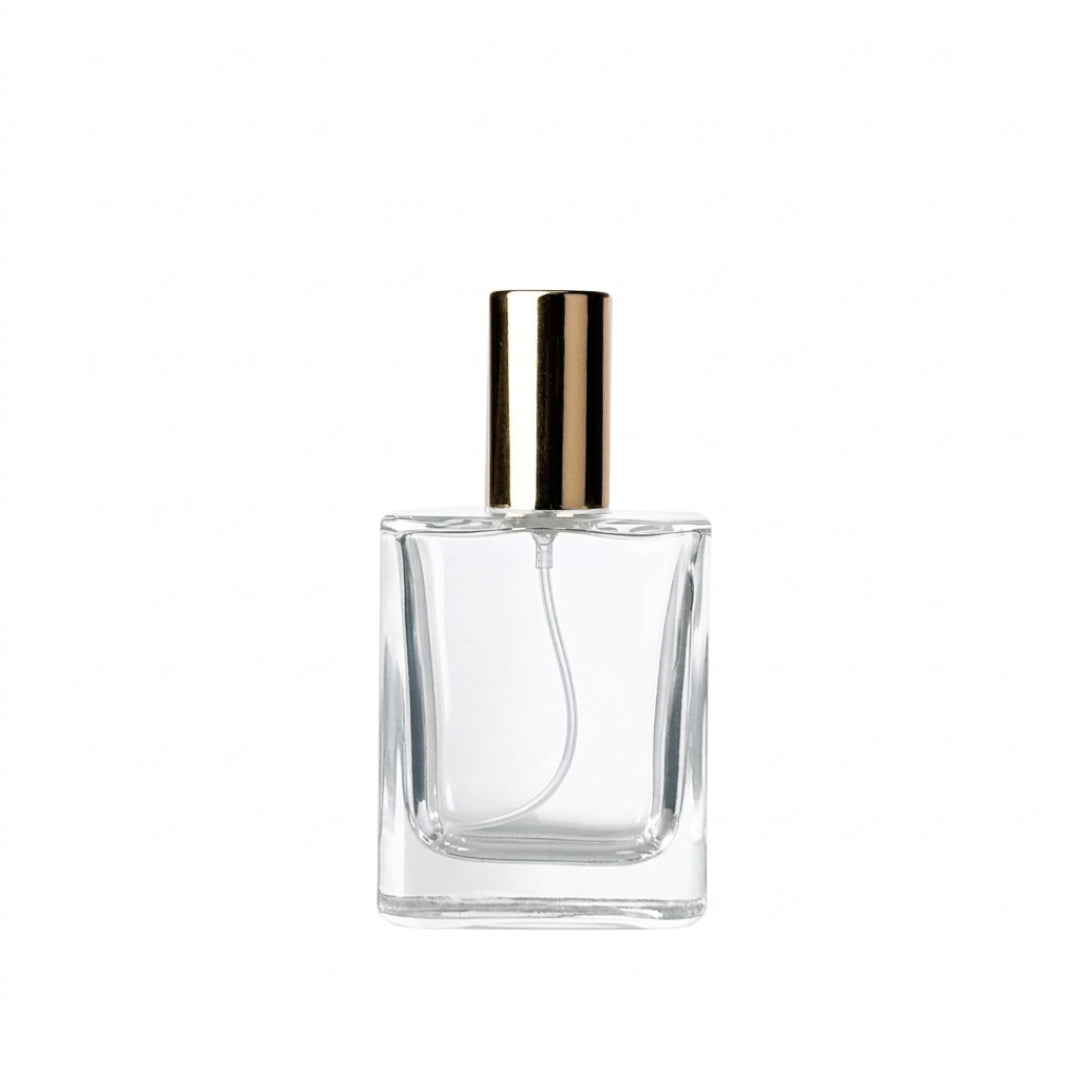 50ml Perfume Bottle [PFm50] 扁平方香水瓶