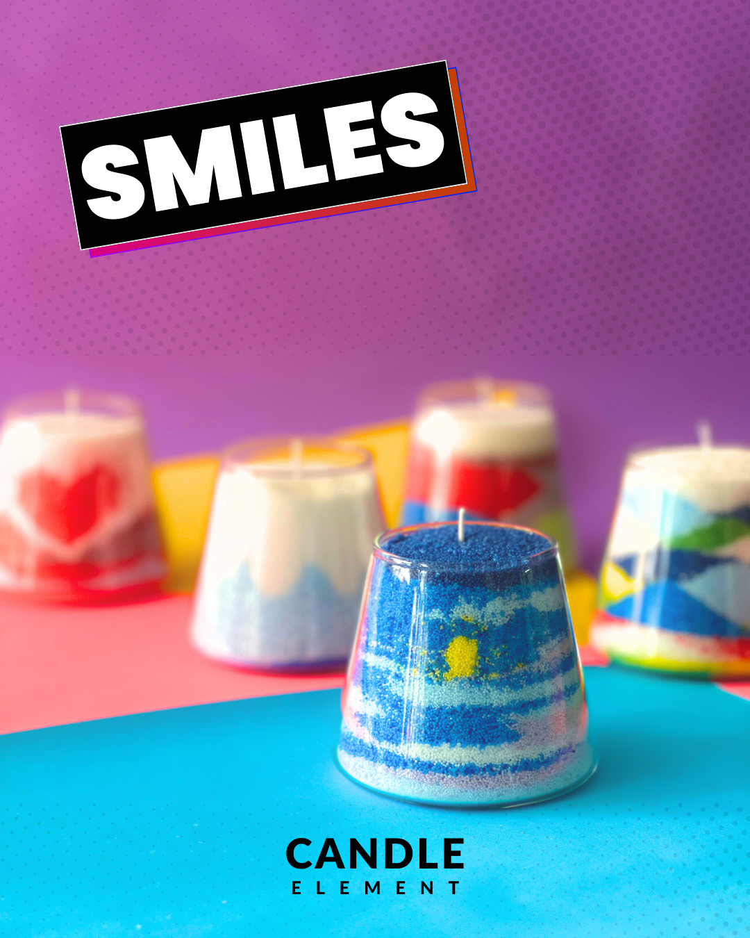 Sand Art Candle DIY Kit 沙畫蠟燭材料包 Set SAC-09