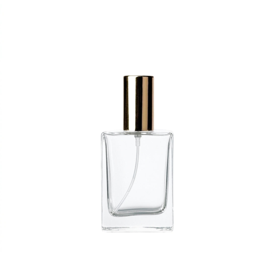 30ml Glass Perfume Bottle [PFm30] 扁平方香水瓶