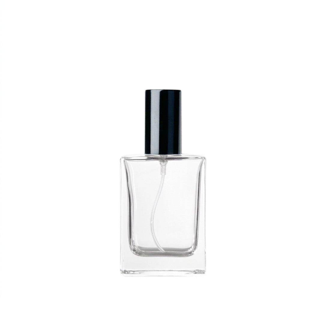 30ml Glass Perfume Bottle [PFm30] 扁平方香水瓶