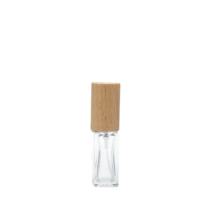 5-30ml Rectangle Glass Spray (wooden cap)