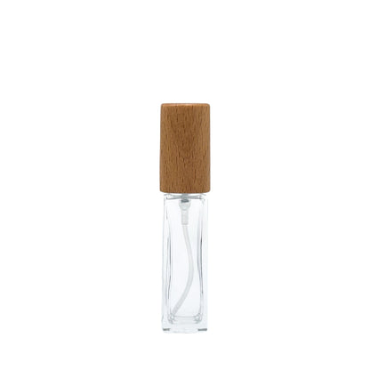 5-30ml Rectangle Glass Spray (wooden cap)