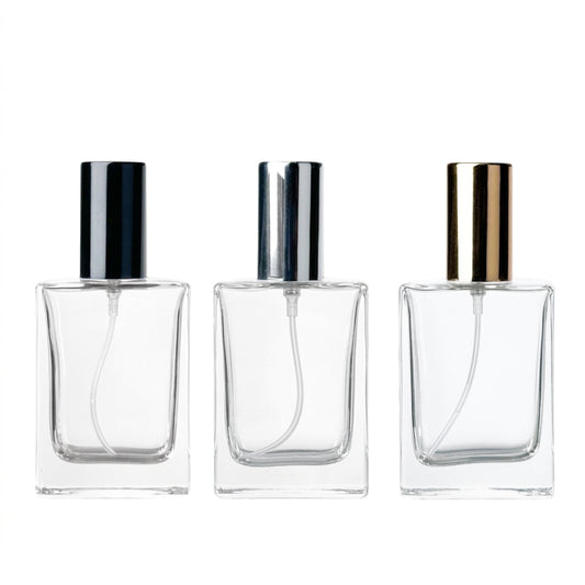 30ml Glass Perfume Bottle [PFm30] 扁平方香水瓶