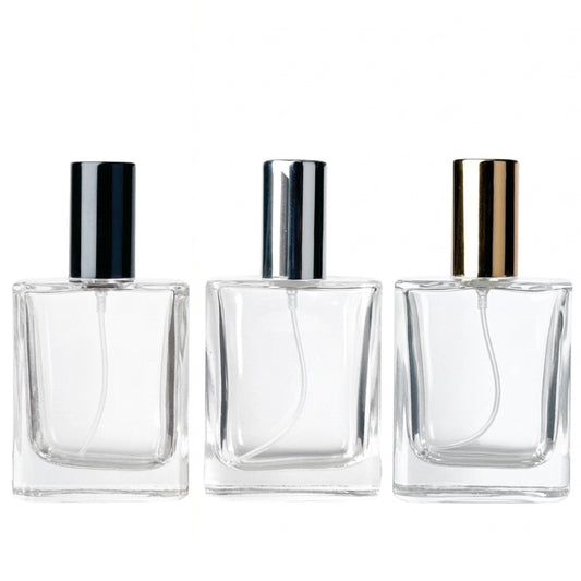 50ml Perfume Bottle [PFm50] 扁平方香水瓶