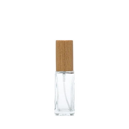 5-30ml Rectangle Glass Spray (wooden cap)